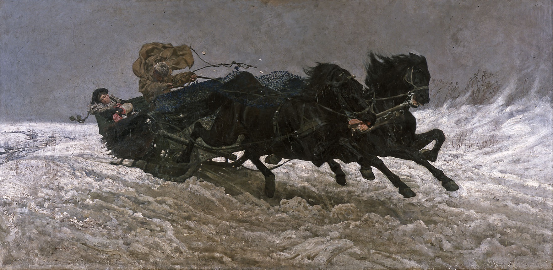 Return From a Ball Sleigh Ride